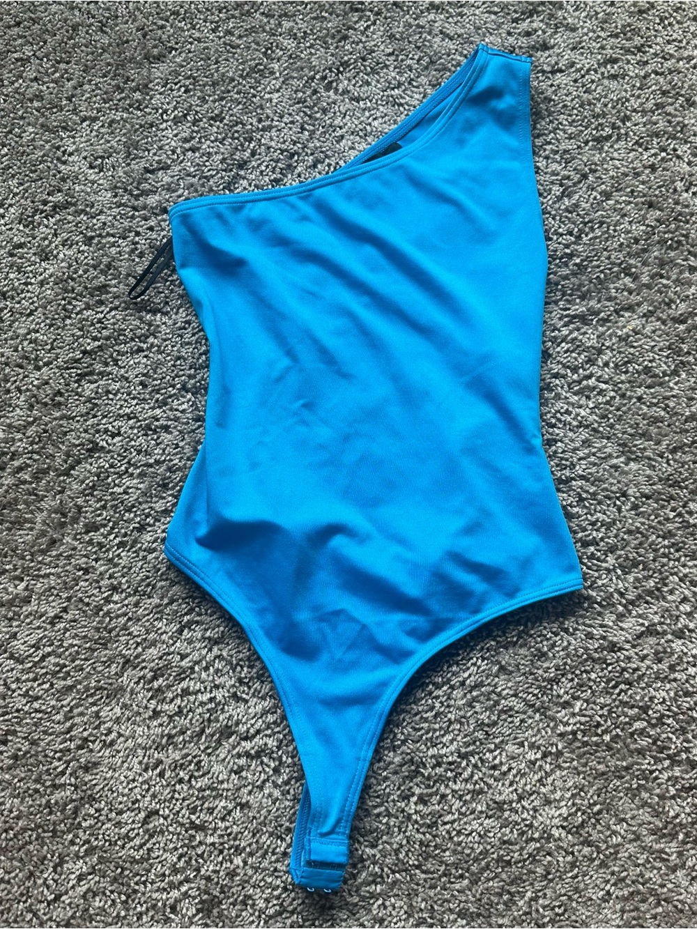 Blue One-Shoulder Bodysuit